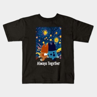 BLUEY ALWAYS TOGETHER Kids T-Shirt